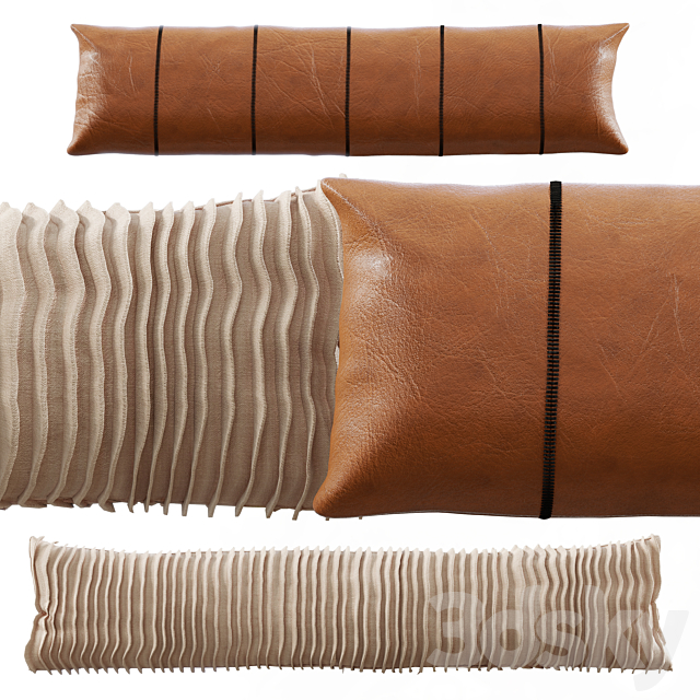 CB2 Lumbar Pillows 3ds Max - thumbnail 2