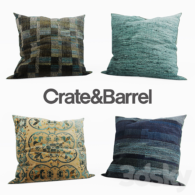 CrateandBarrel – Decorative Pillows set 6 3ds Max - thumbnail 1