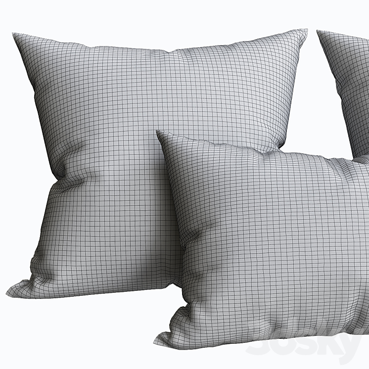 Cushion for sofa 3DS Max - thumbnail 2