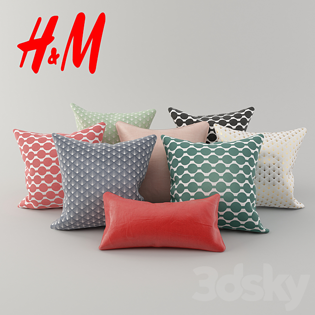 Cushions from H & M Network 2 3DSMax File - thumbnail 1