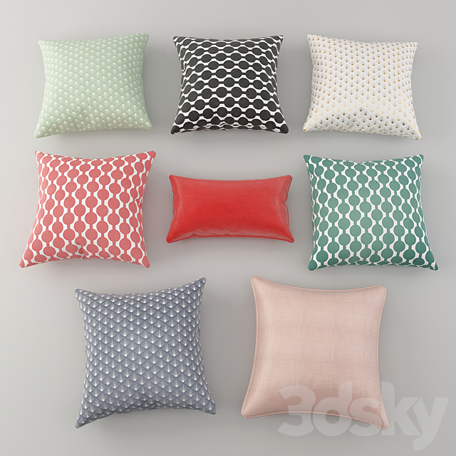 Cushions from H & M Network 2 3DSMax File - thumbnail 2