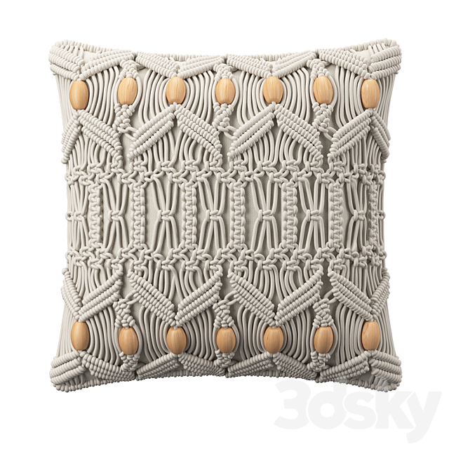 Cushions macrame 3ds Max - thumbnail 2