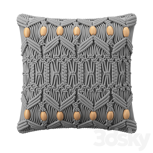 Cushions macrame 3ds Max - thumbnail 3