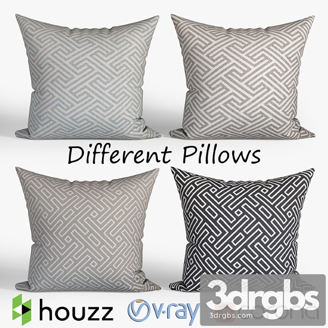 Decorative houzz set 060 3dsmax Download - thumbnail 1