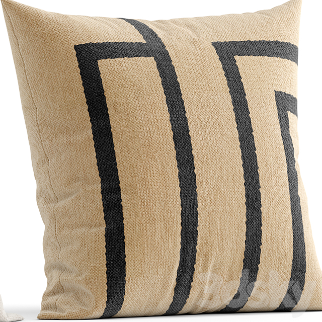 decorative pillow 13 3DS Max Model - thumbnail 3