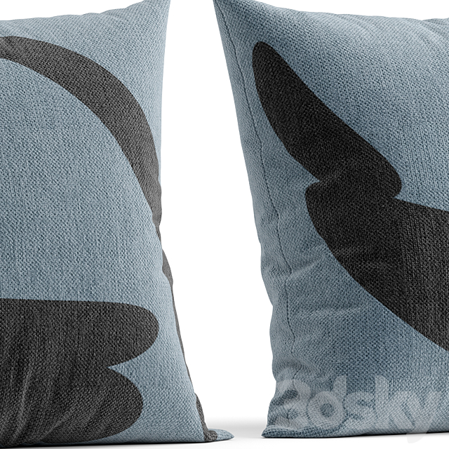 decorative pillow 13 3DS Max Model - thumbnail 4