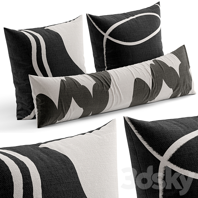 Decorative pillow 16 3ds Max - thumbnail 2