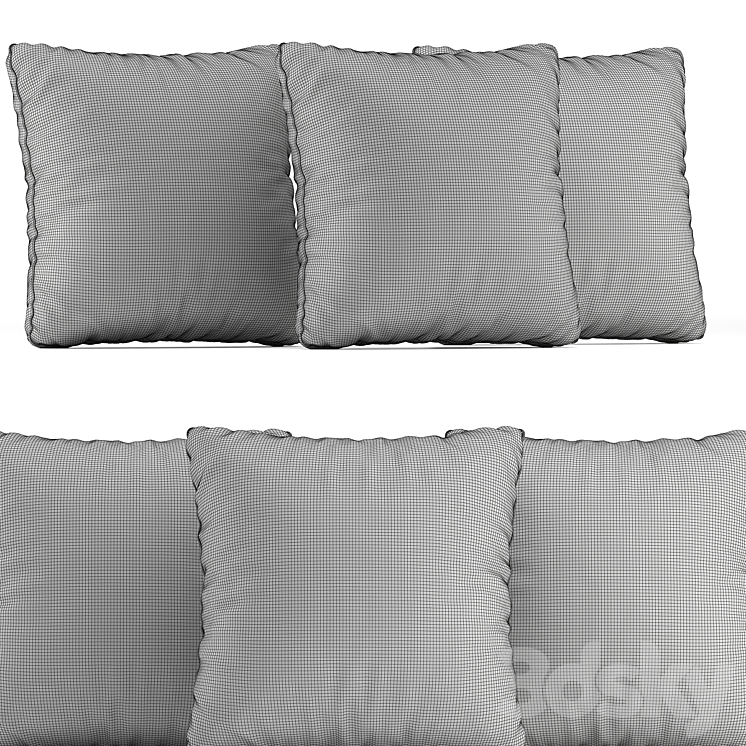 Decorative Pillow # 18 3DS Max - thumbnail 2