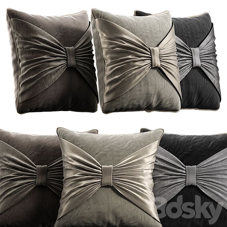 Decorative Pillow # 46 3DS Max Model - thumbnail 1