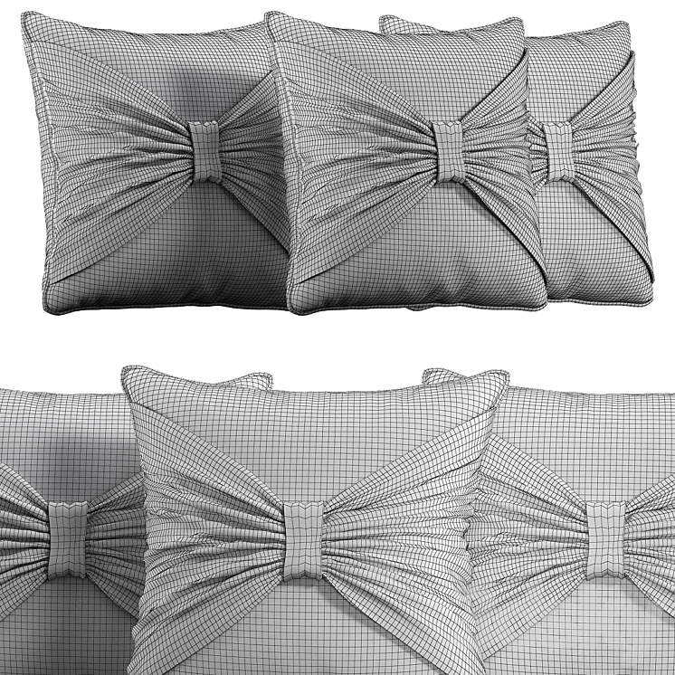 Decorative Pillow # 46 3DS Max Model - thumbnail 2