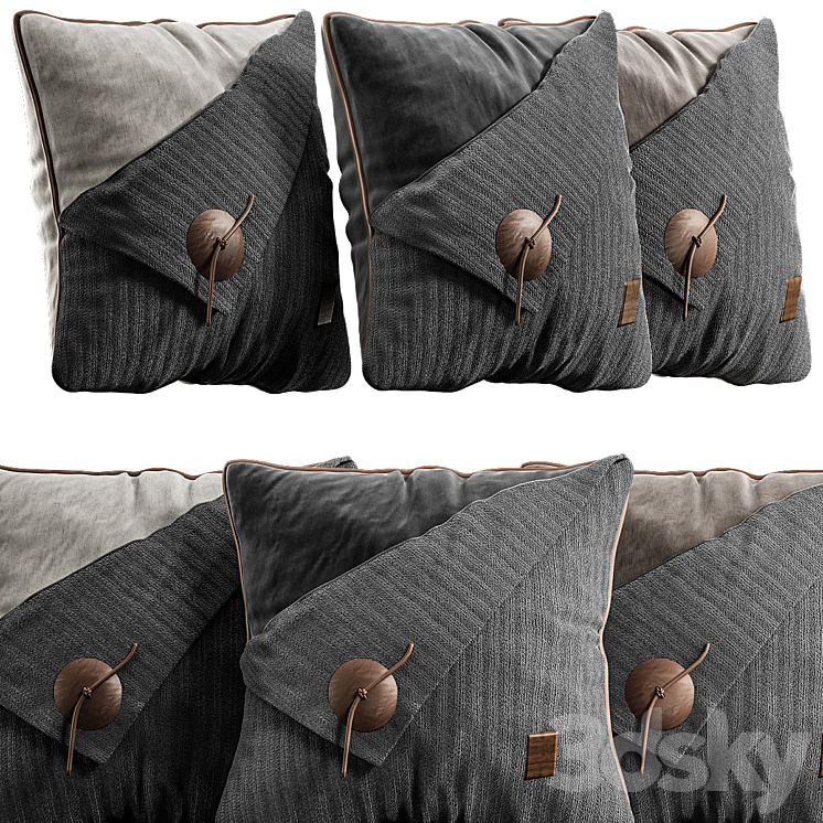 Decorative Pillow # 47 3DS Max Model - thumbnail 1