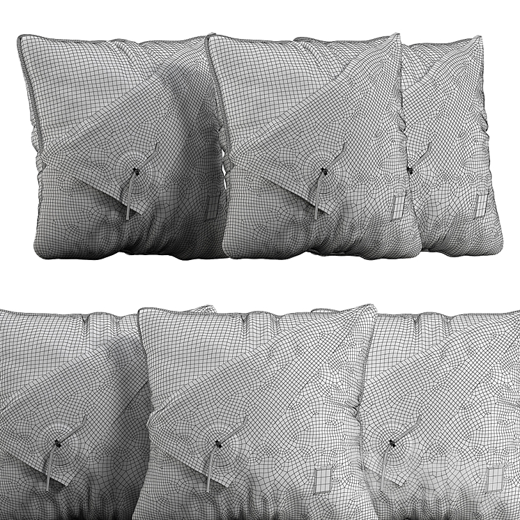 Decorative Pillow # 47 3DS Max Model - thumbnail 2