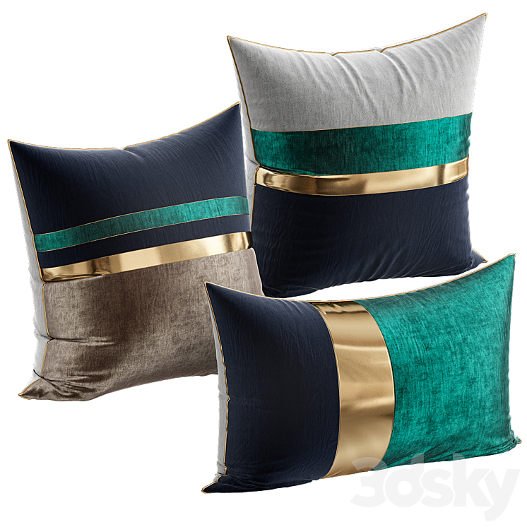 Decorative Pillow # 58 3DS Max Model - thumbnail 1