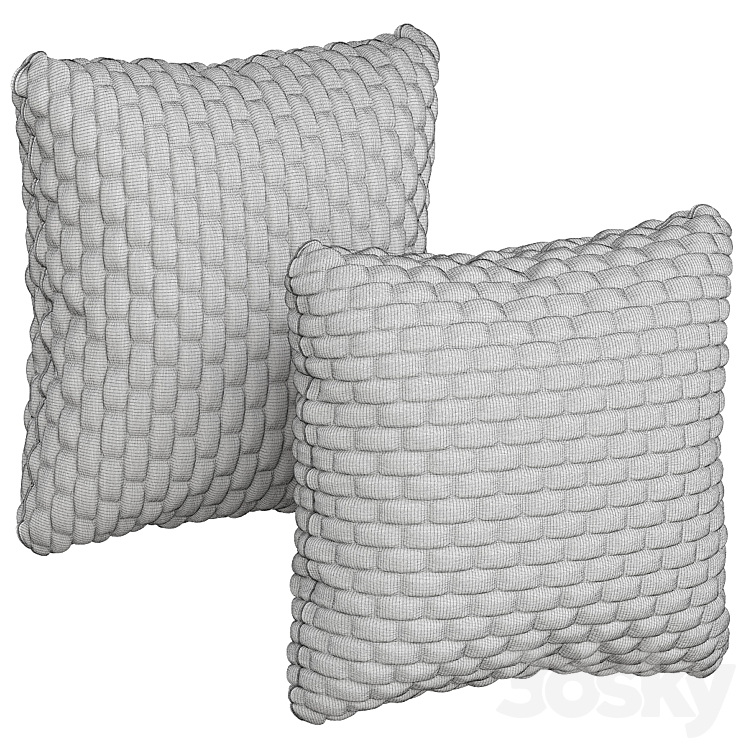 Decorative Pillow ?63 3DS Max - thumbnail 2