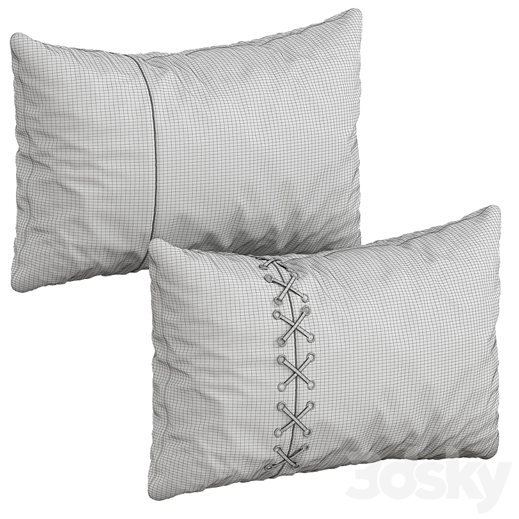 Decorative Pillow # 65 3DS Max Model - thumbnail 2