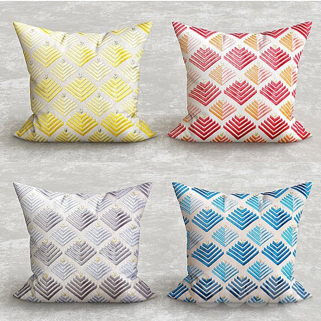 Decorative pillow collections 3DSMax File - thumbnail 2