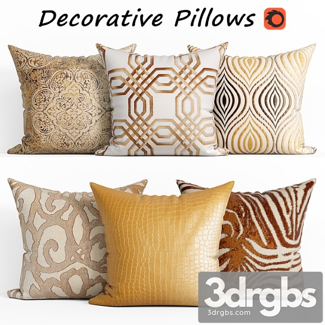 Decorative pillow set 188 horchow 3dsmax Download - thumbnail 1