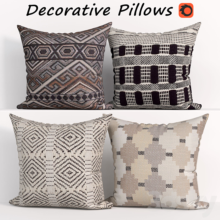 Decorative Pillow set 299 3DS Max - thumbnail 1