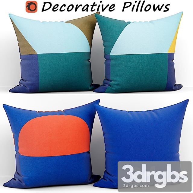 Decorative pillow set 423 ikea 3dsmax Download - thumbnail 1