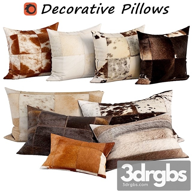 Decorative pillow set 471 3dsmax Download - thumbnail 1