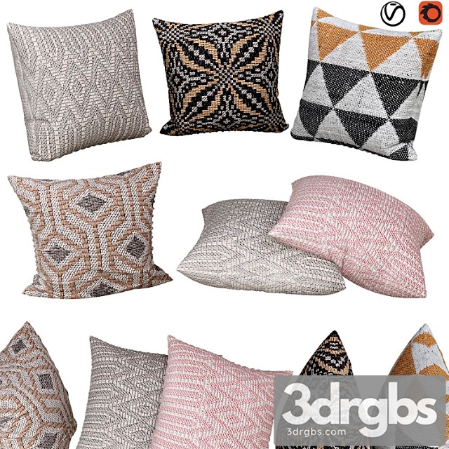 Decorative Pillows 066 3dsmax Download - thumbnail 1