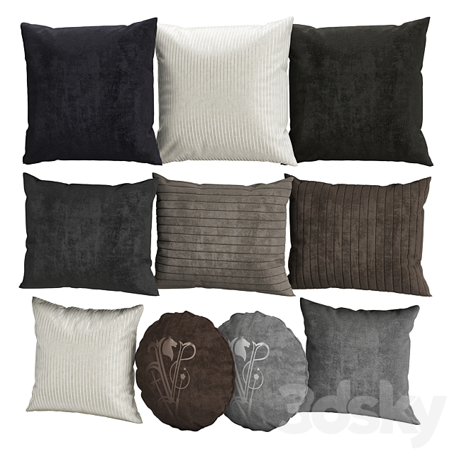 Decorative pillows 1 3ds Max - thumbnail 1