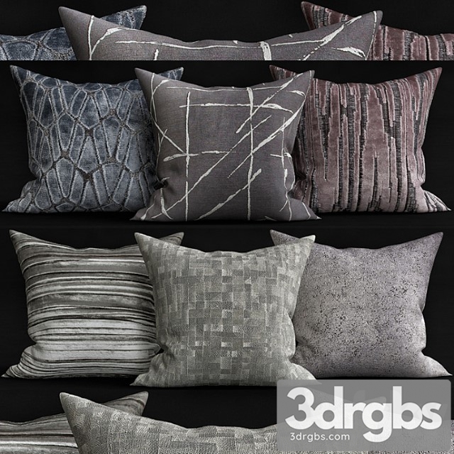 Decorative pillows 1 3dsmax Download - thumbnail 1