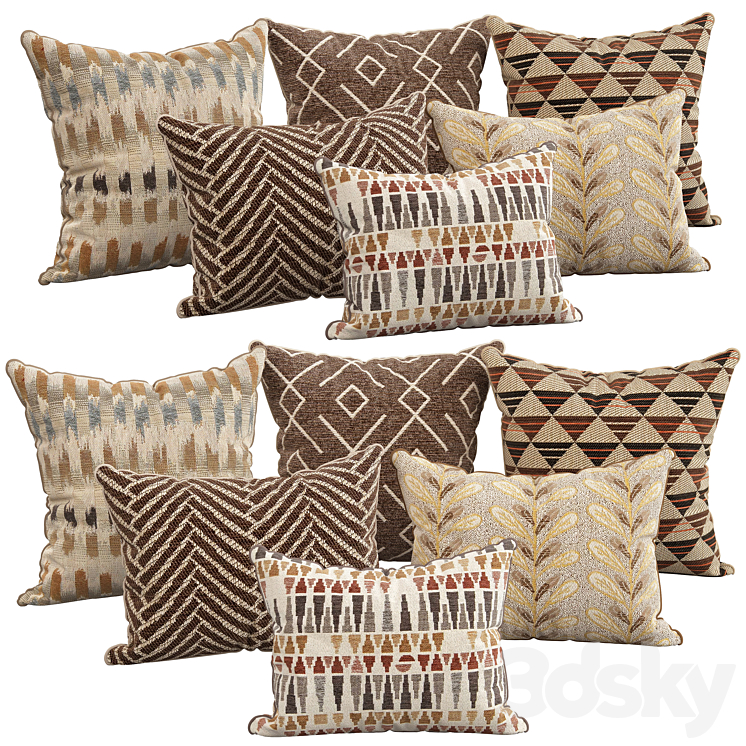 Decorative pillows 106 3DS Max Model - thumbnail 1