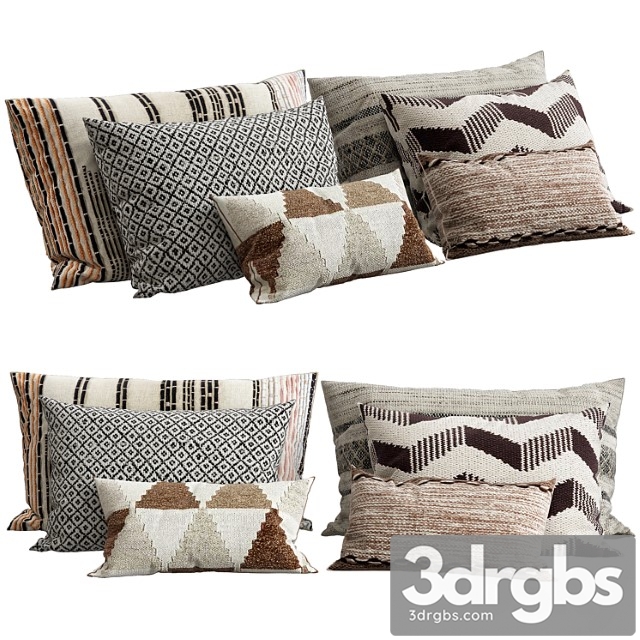 Decorative pillows 11 3dsmax Download - thumbnail 1