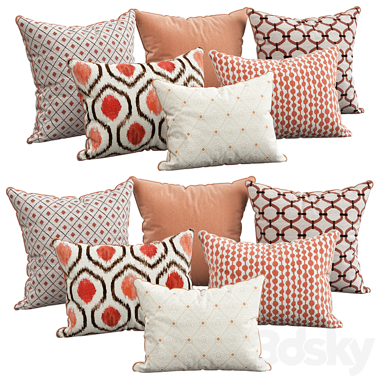 Decorative pillows 110 3DS Max Model - thumbnail 1