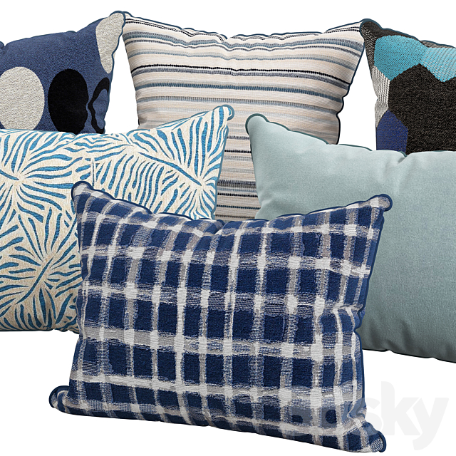 Decorative pillows 112 3DS Max Model - thumbnail 2