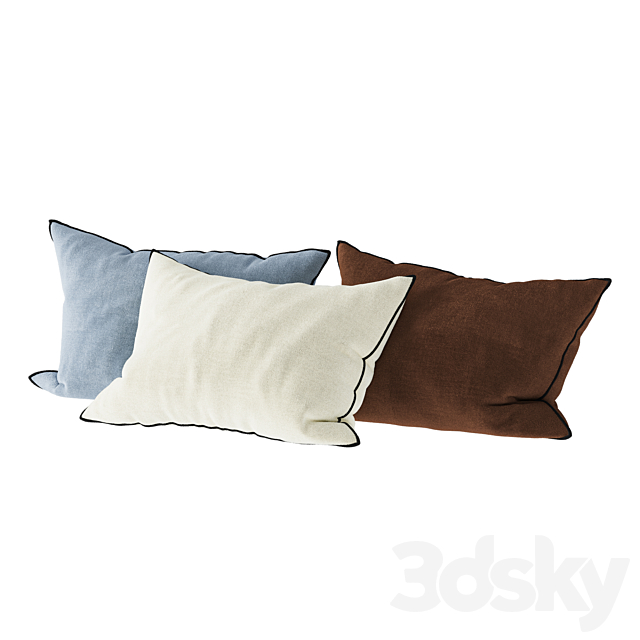 Decorative pillows 14 3ds Max - thumbnail 2