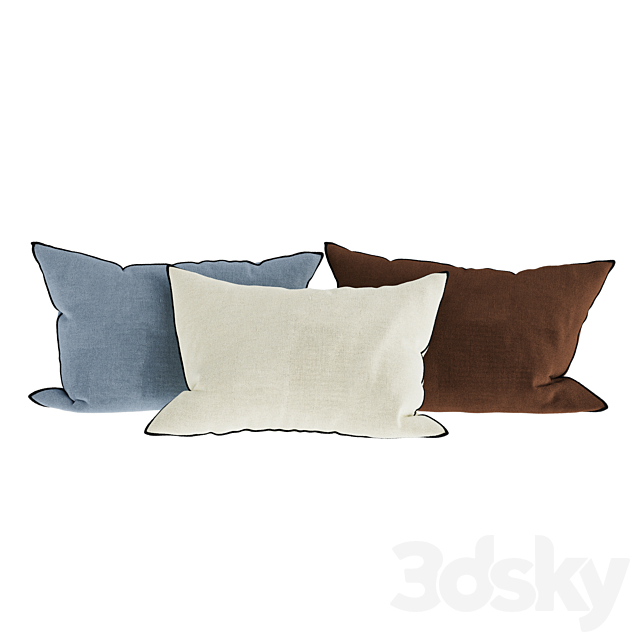 Decorative pillows 14 3ds Max - thumbnail 3