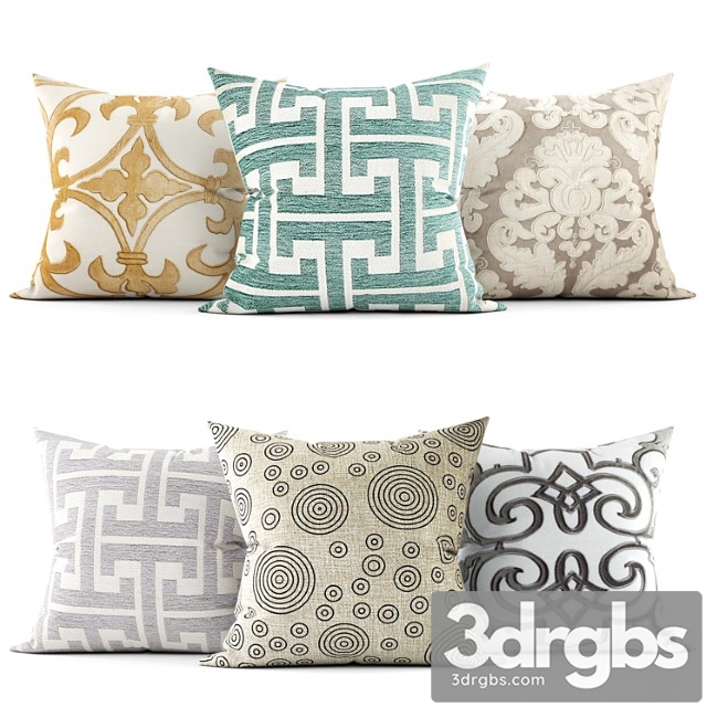 Decorative pillows 14 3dsmax Download - thumbnail 1