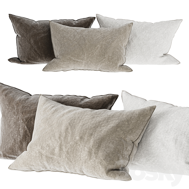 Decorative pillows 15 3ds Max - thumbnail 1