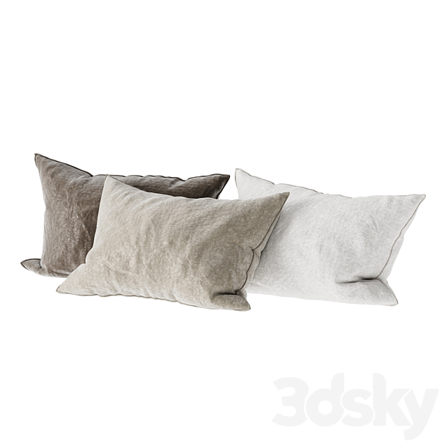 Decorative pillows 15 3ds Max - thumbnail 2