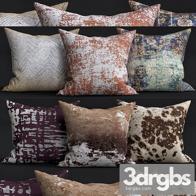 Decorative pillows 17 3dsmax Download - thumbnail 1