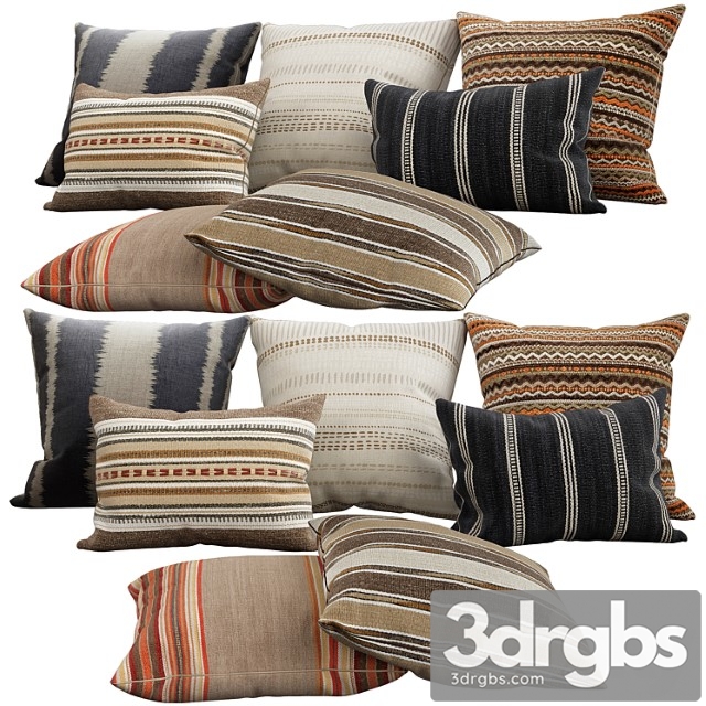 Decorative pillows 18 3dsmax Download - thumbnail 1