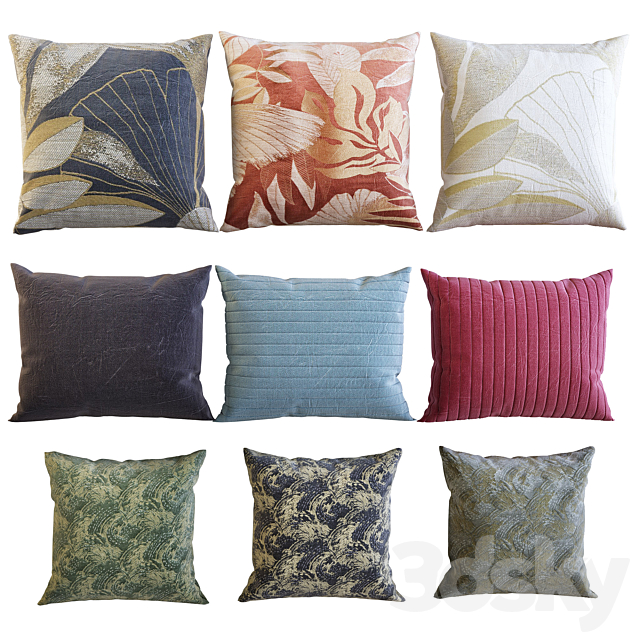 Decorative pillows 19 3ds Max - thumbnail 1