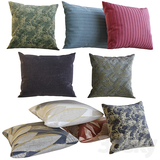 Decorative pillows 19 3ds Max - thumbnail 2