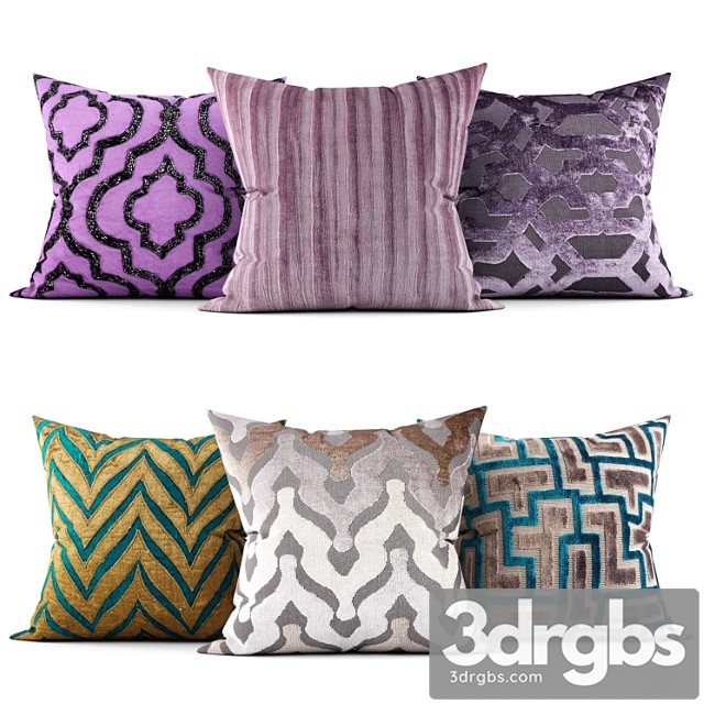 Decorative pillows 21 3dsmax Download - thumbnail 1