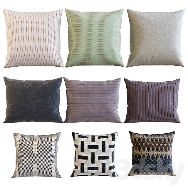 Decorative Pillows 24 3DS Max Model - thumbnail 2