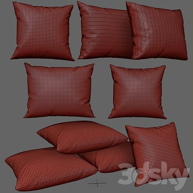 Decorative Pillows 24 3DS Max Model - thumbnail 5