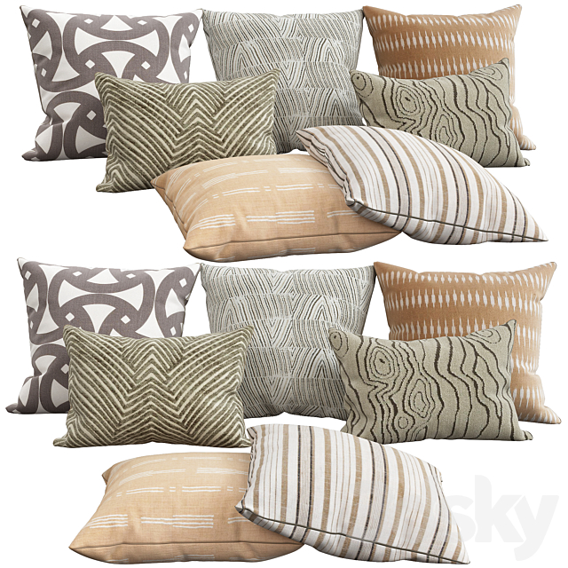 Decorative pillows 26 3ds Max - thumbnail 1