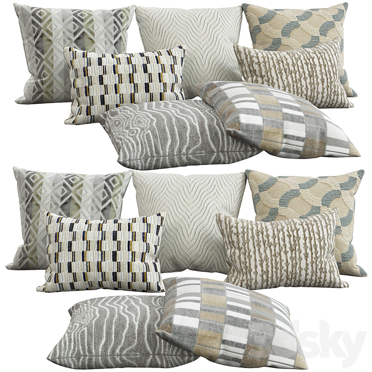 Decorative pillows 28 3DS Max - thumbnail 1