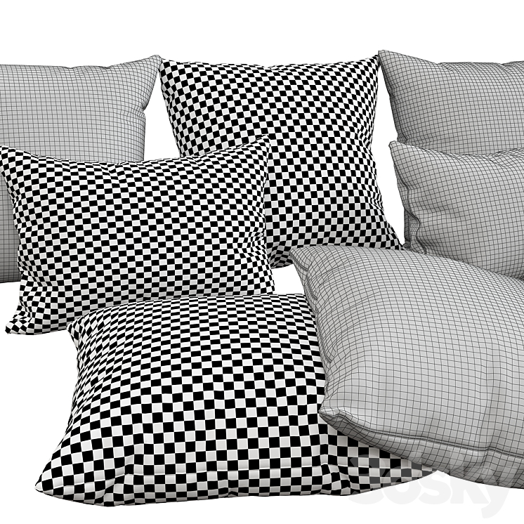 Decorative pillows 28 3DS Max - thumbnail 2