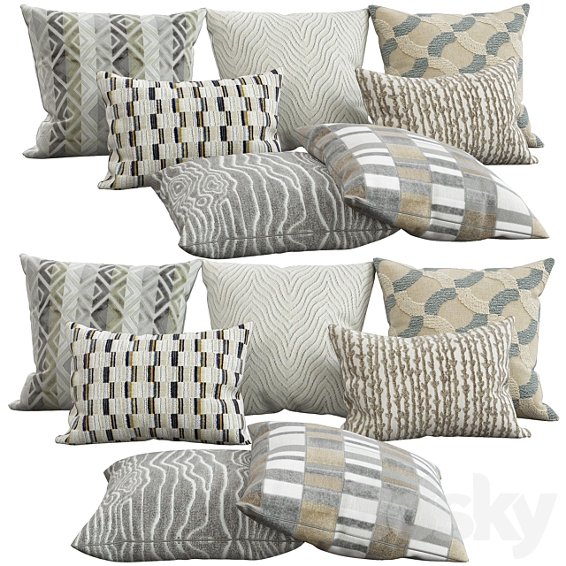 Decorative pillows. 28 3DSMax File - thumbnail 1