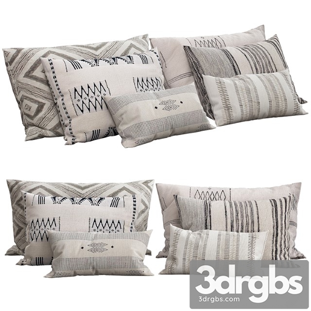 Decorative pillows 29 3dsmax Download - thumbnail 1