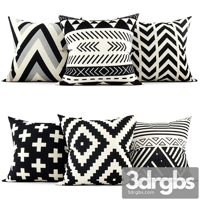 Decorative pillows 3 3dsmax Download - thumbnail 1