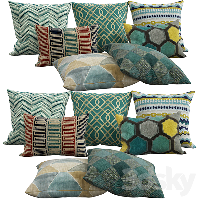 Decorative pillows 31 3ds Max - thumbnail 1